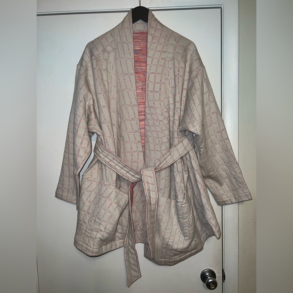 $140 Nike Yoga Therma-FIT LuxeWomen's Jacquard Oversized Reversible Cardigan 2X